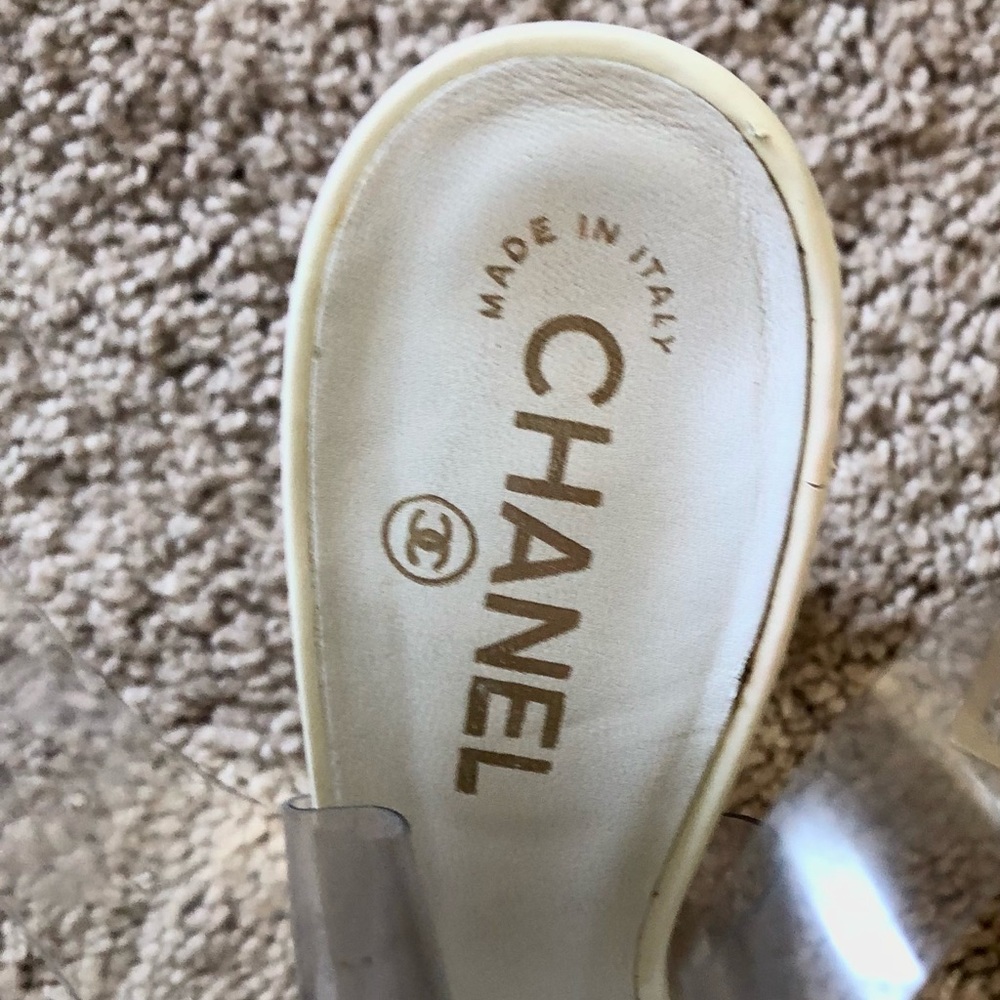 Chanel plate form wedge sandals